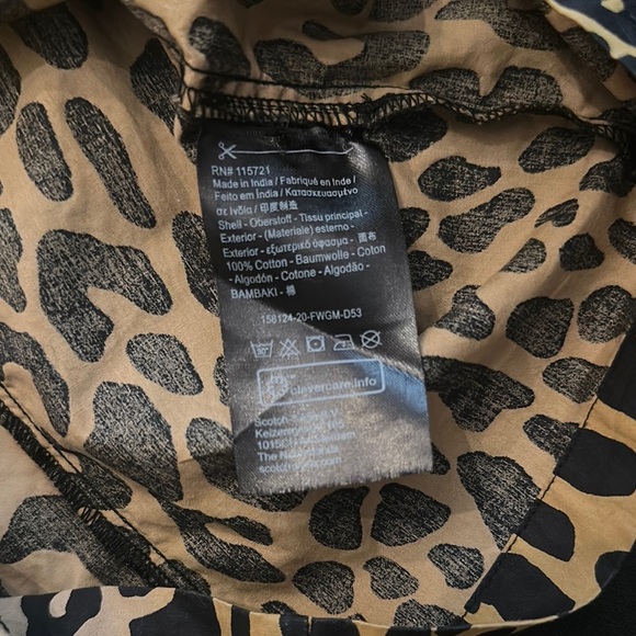 Scotch R'Belle Girls Size 14 Animal Print Cotton Long Sleeve Ruffle Top Leopard - Picture 8 of 8